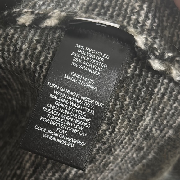 Frye Green and Black Geometric Cardigan - Picture 4 of 4